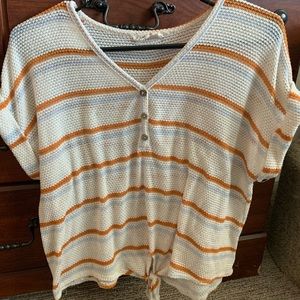 Striped short sleeve